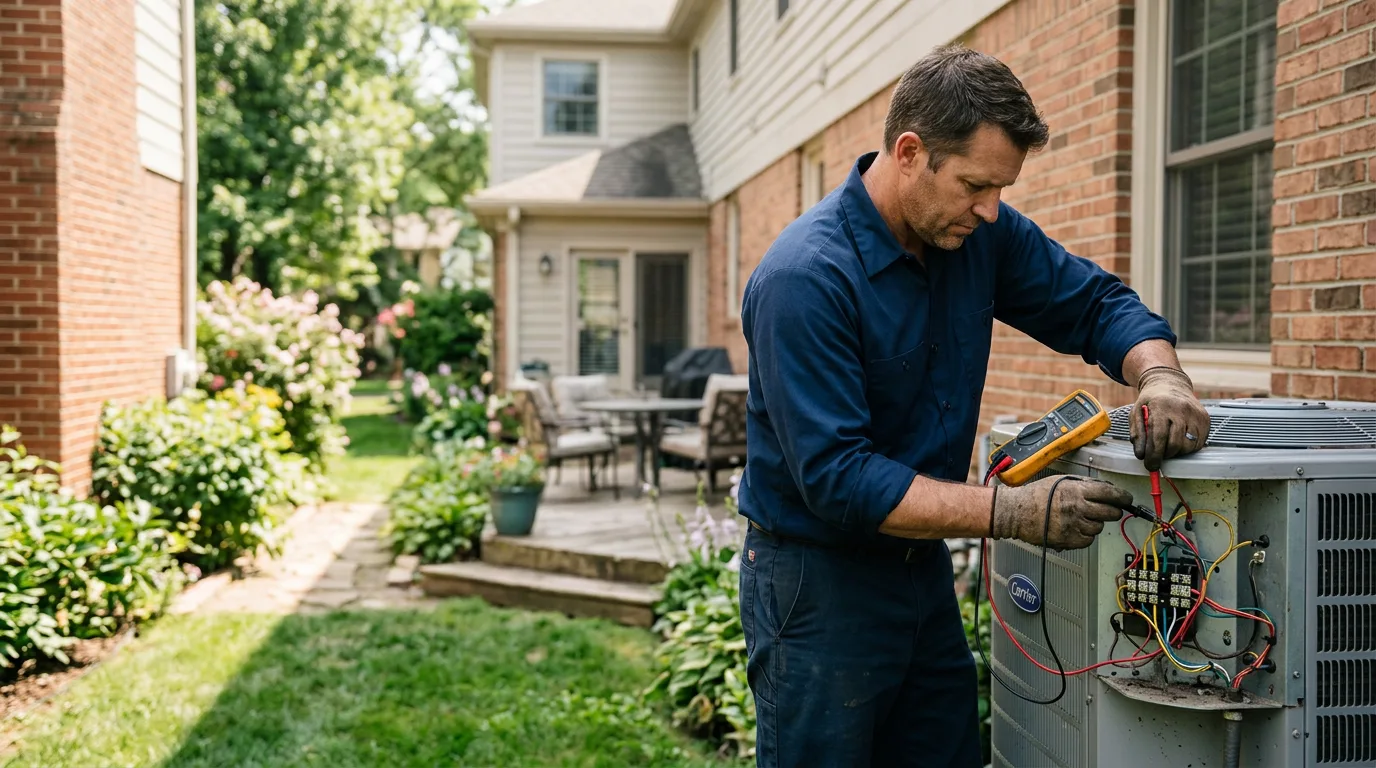 HVAC technician working near Carlton, WA